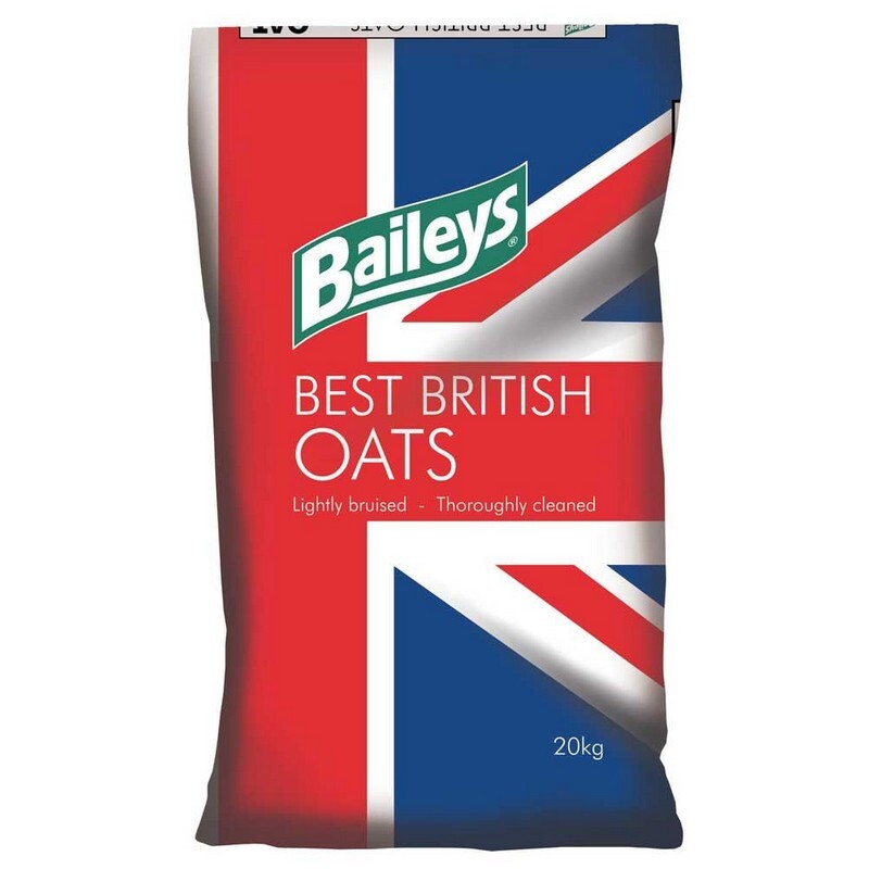 Bag of Baileys Best British Oats with Union Jack design on a white background