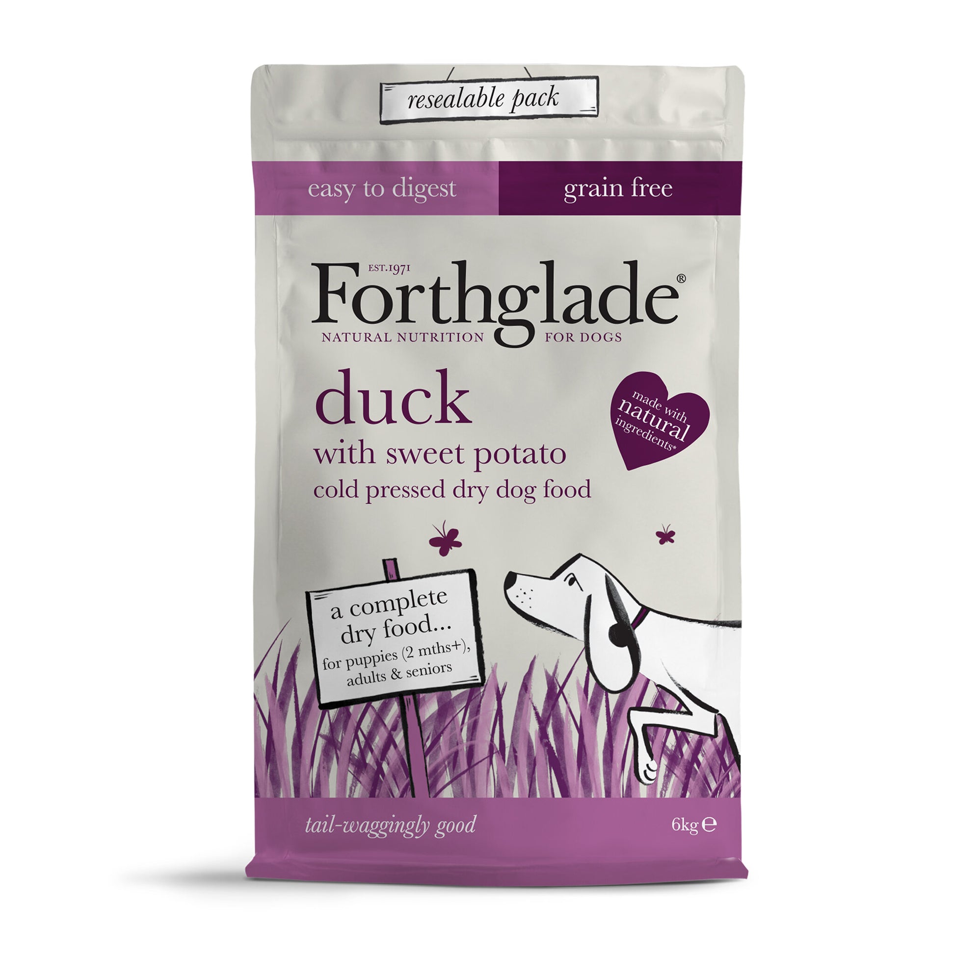 Forthglade Cold Pressed Grain Free Duck with Sweet Potato
